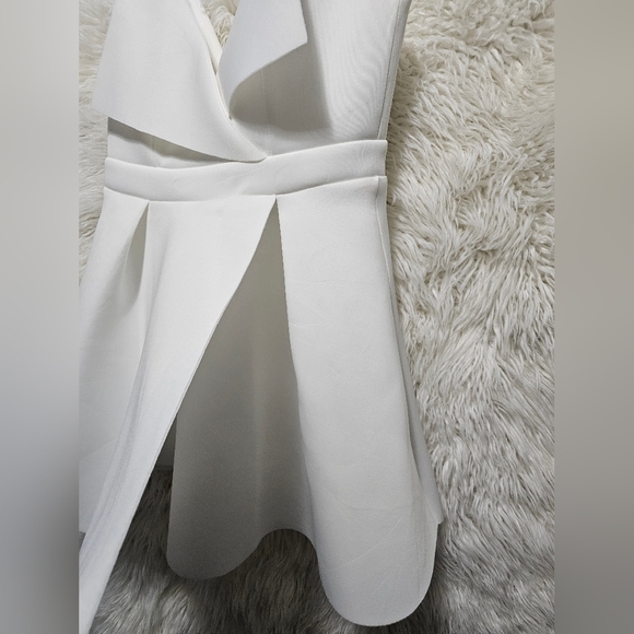 White Scuba Material dress - Picture 7 of 10